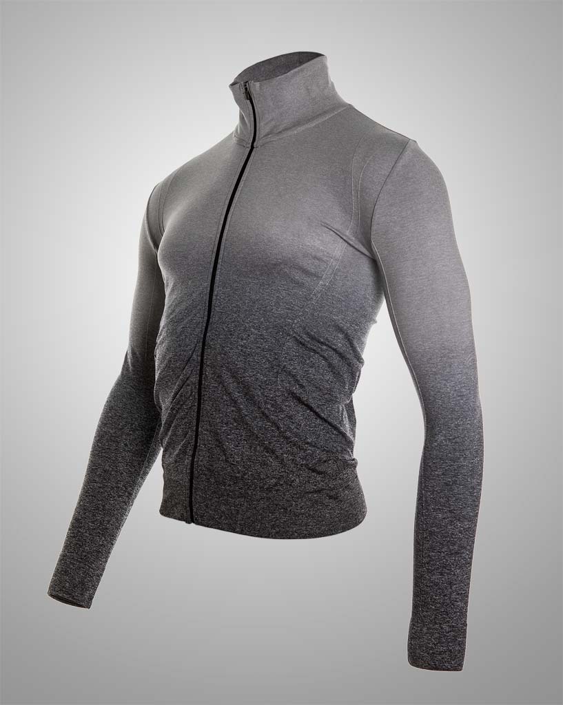 mens longsleeved zipper sweater seamless by THRONE